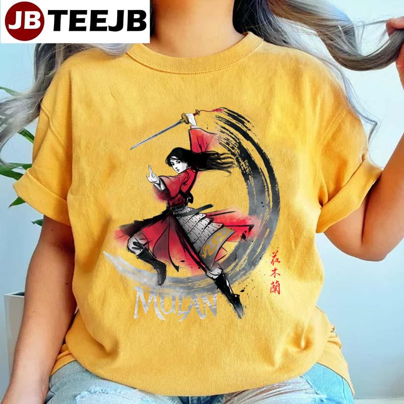 Mulan Sword Art Watercolor Unisex T-Shirt