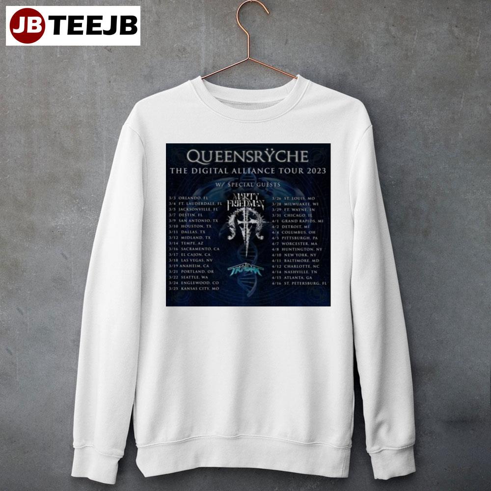 Queensrÿche The Digital Noise Alliance Tour 2023 Unisex T-Shirt