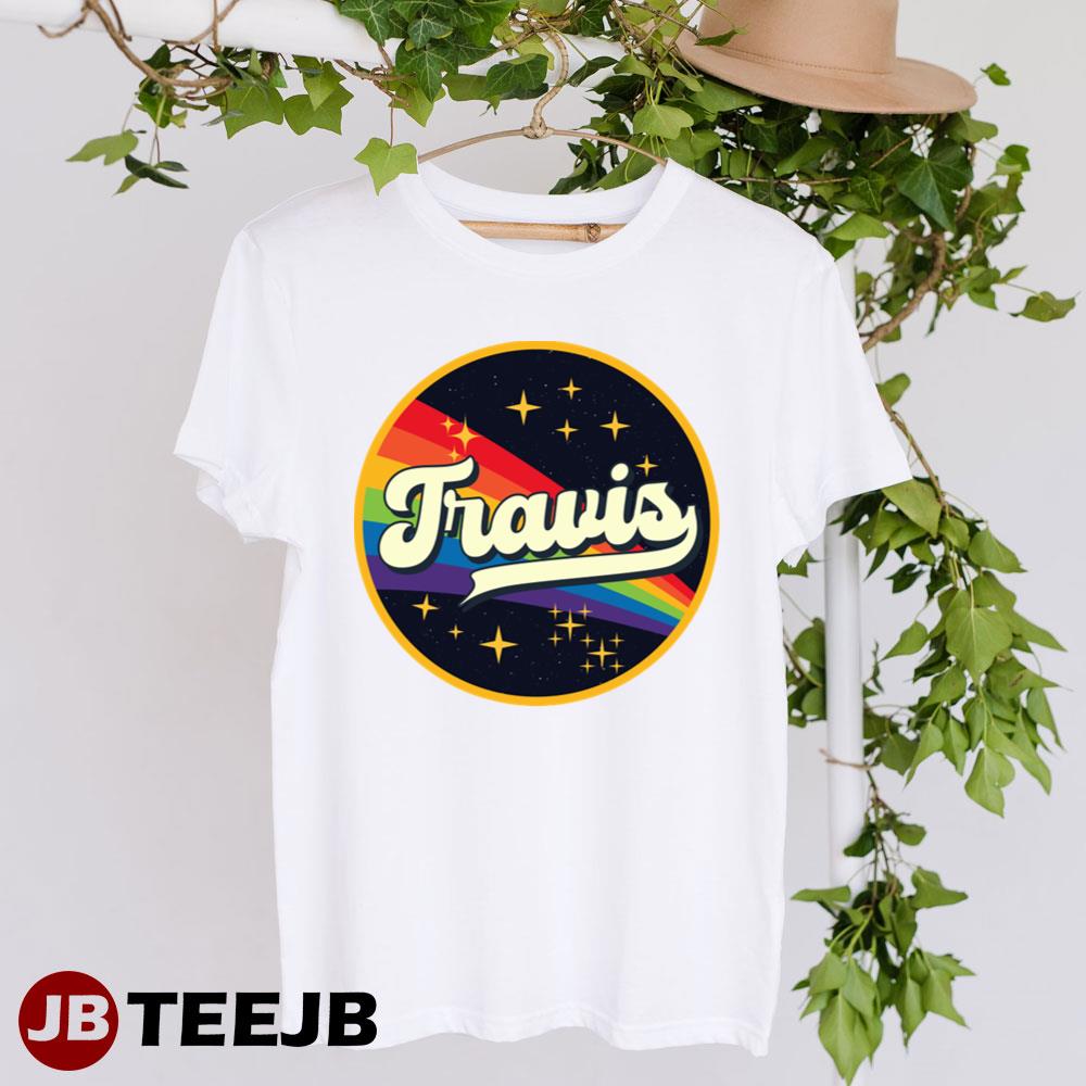 Rainbow In Space Vintage Travis Unisex T-Shirt