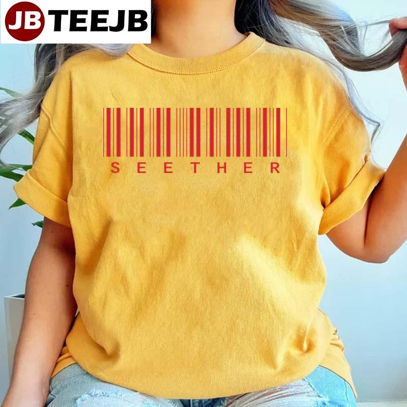 Red Art Barcode Seether Unisex T-Shirt