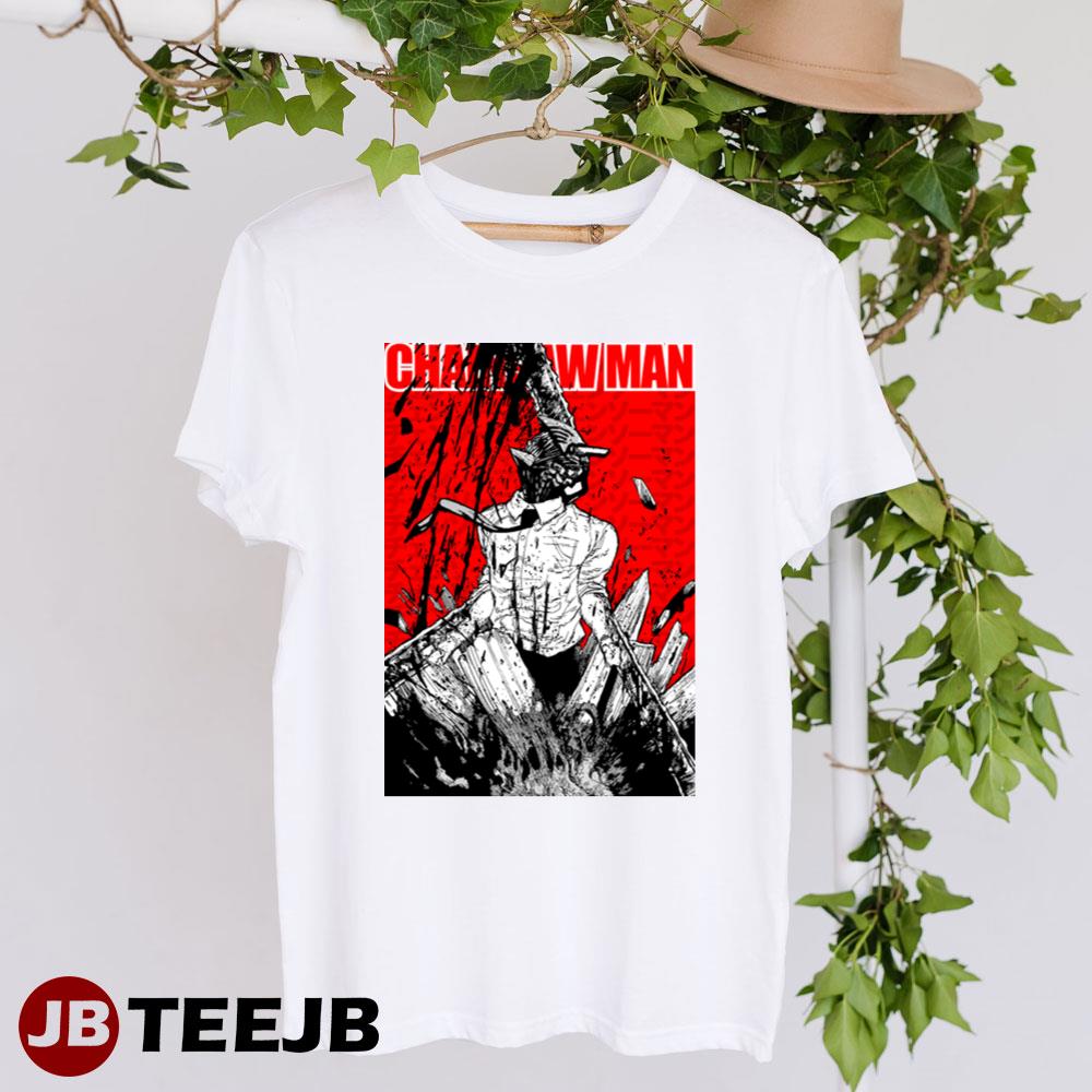 Red Denji Hero Of Hell Chainsaw Man Unisex T-Shirt