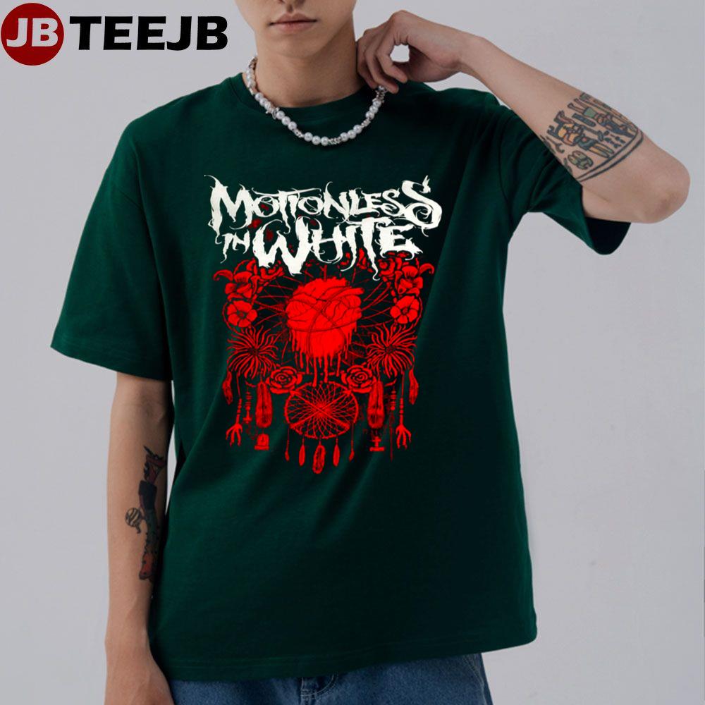 Red Rose Motionless In White Unisex T-Shirt