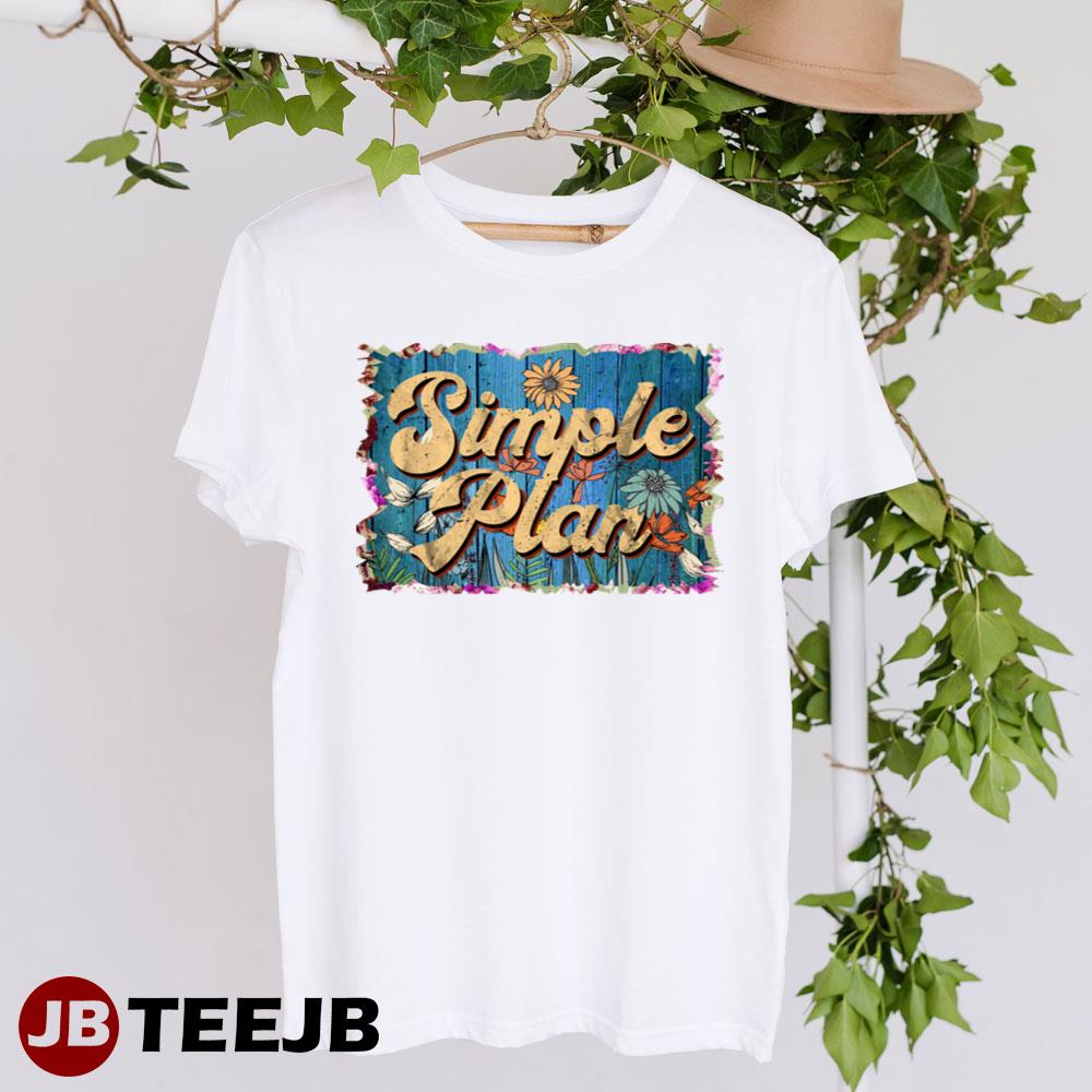 Retro Flowers Simple Plan Unisex T-Shirt