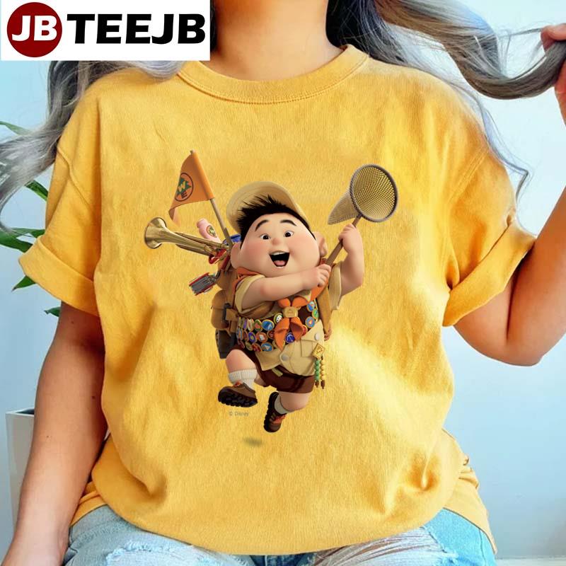 Russell From The Disney Pixar Up Movie Running Unisex T-Shirt