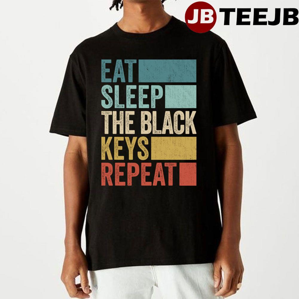 Sleep Black Keys Repeat Retro Unisex T-Shirt