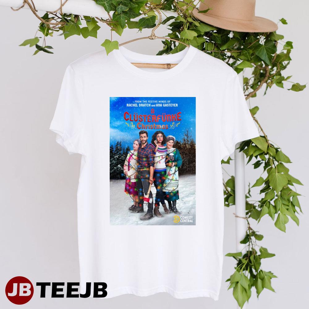 A Clusterfunke Christmas Cheyenne Jackson Vella Lovell Movie TeeJB Unisex T-Shirt