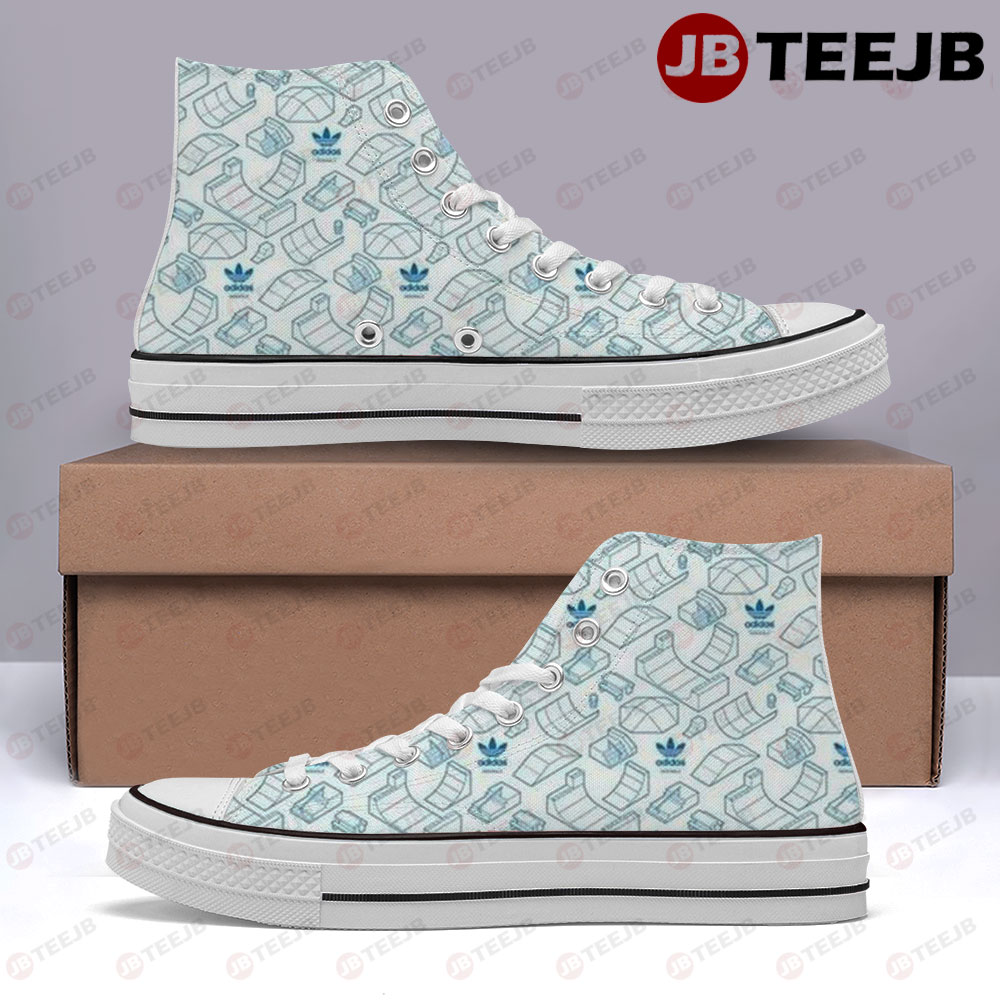 Adidas Pattern Version 30 High Top Retro Canvas Shoes