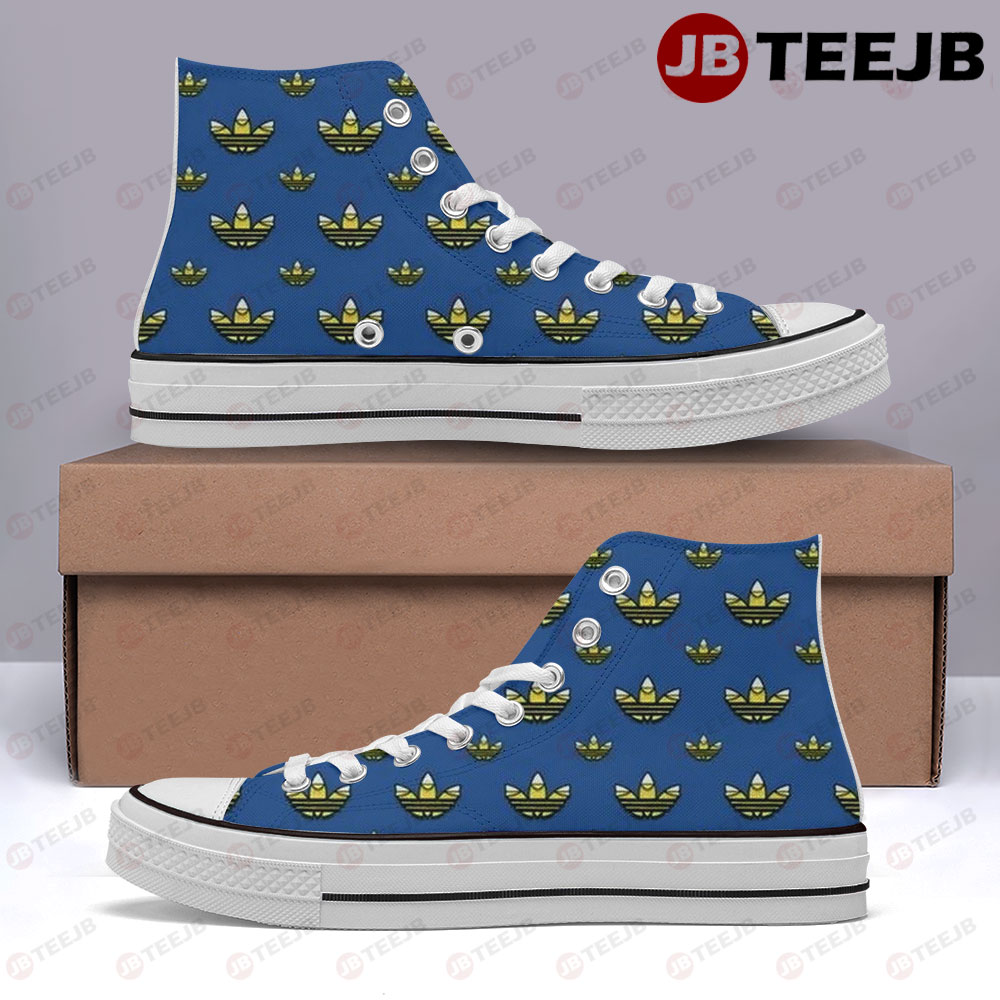 Adidas Pattern Version 77 High Top Retro Canvas Shoes