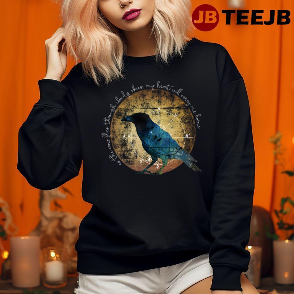 As The Crow Flies Happy Halloween TeeJB Unisex Sweatshirt