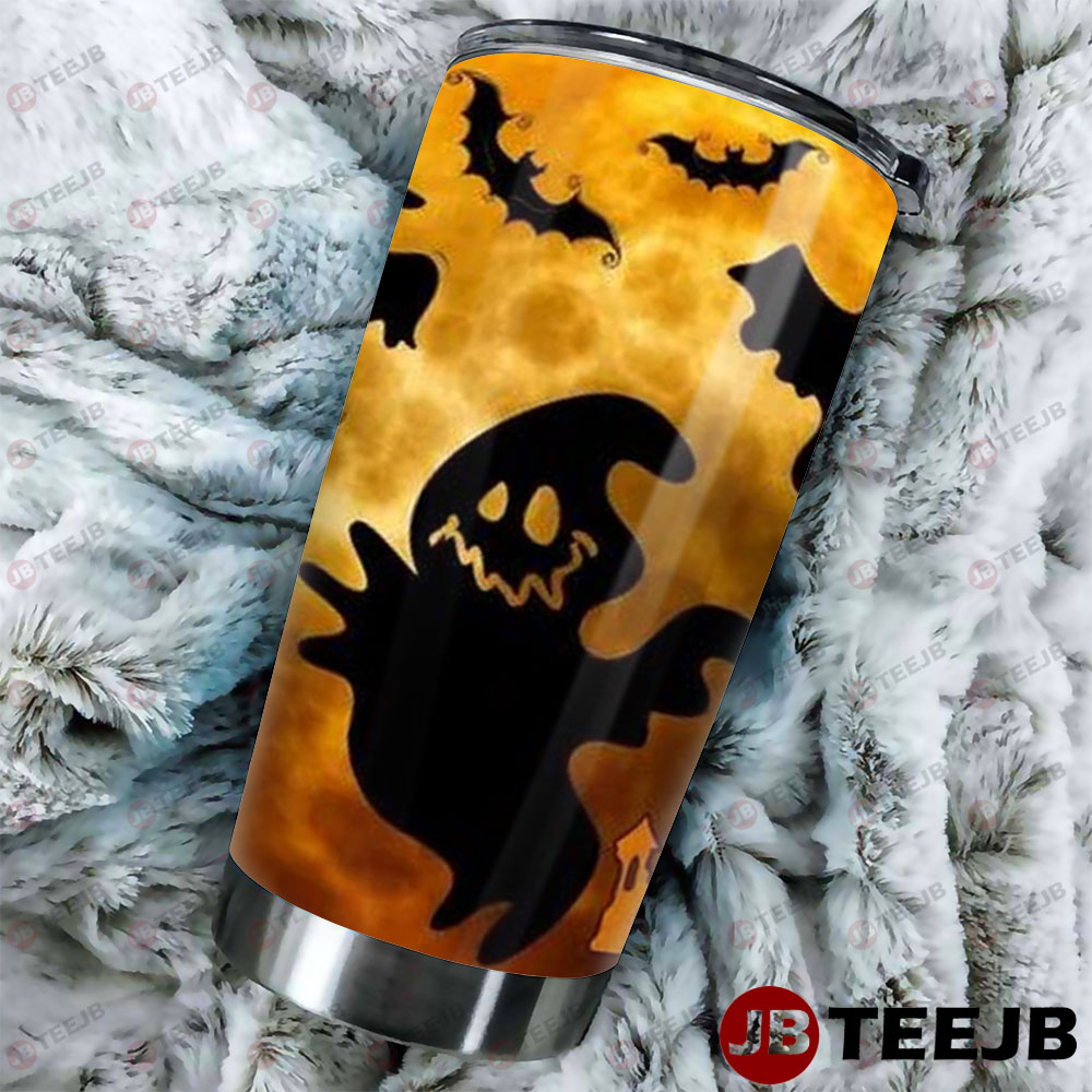 Bats Boos Halloween Pattern 399 Tumbler