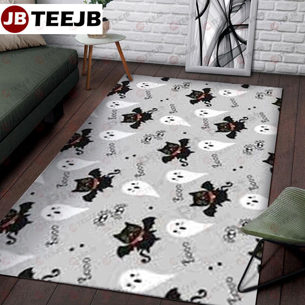 Bats Cats Boos Halloween Pattern 057 TeeJB Rug Rectangle