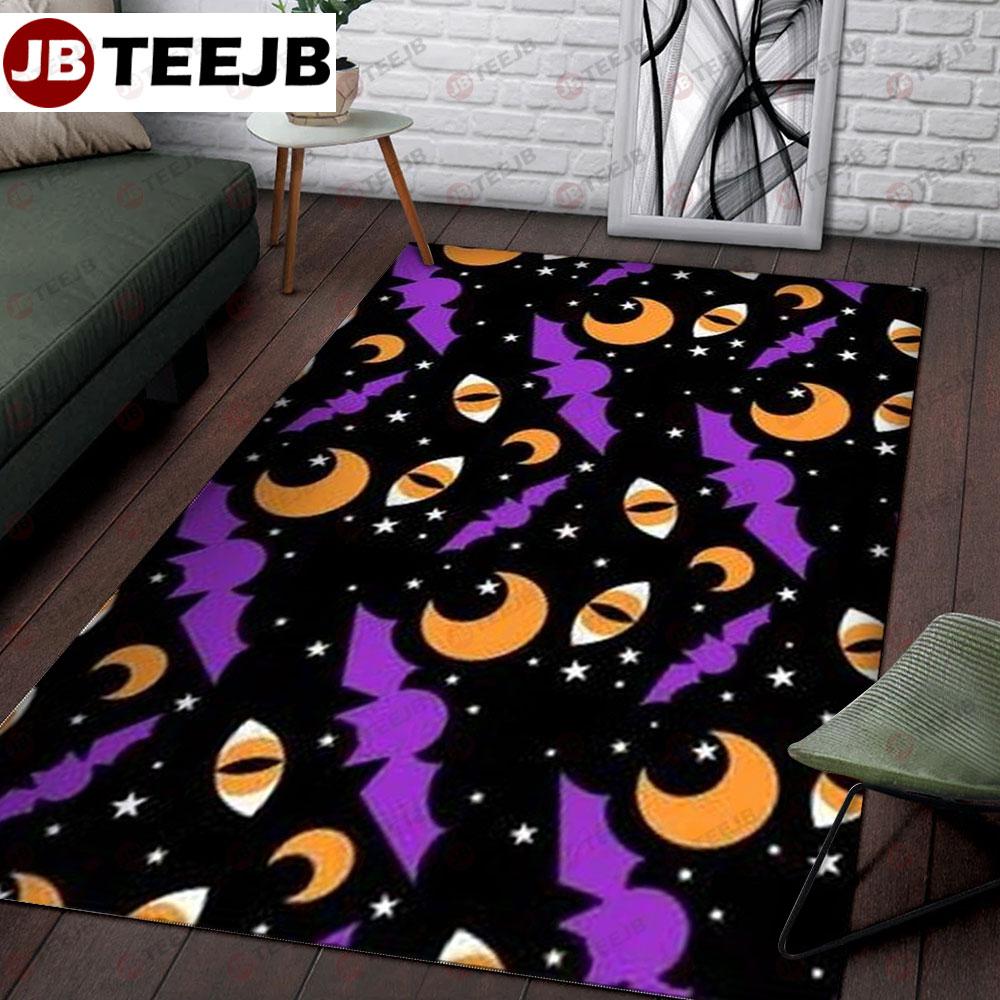 Bats Halloween Pattern 026 TeeJB Rug Rectangle