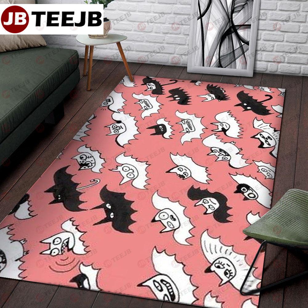 Bats Halloween Pattern 112 TeeJB Rug Rectangle