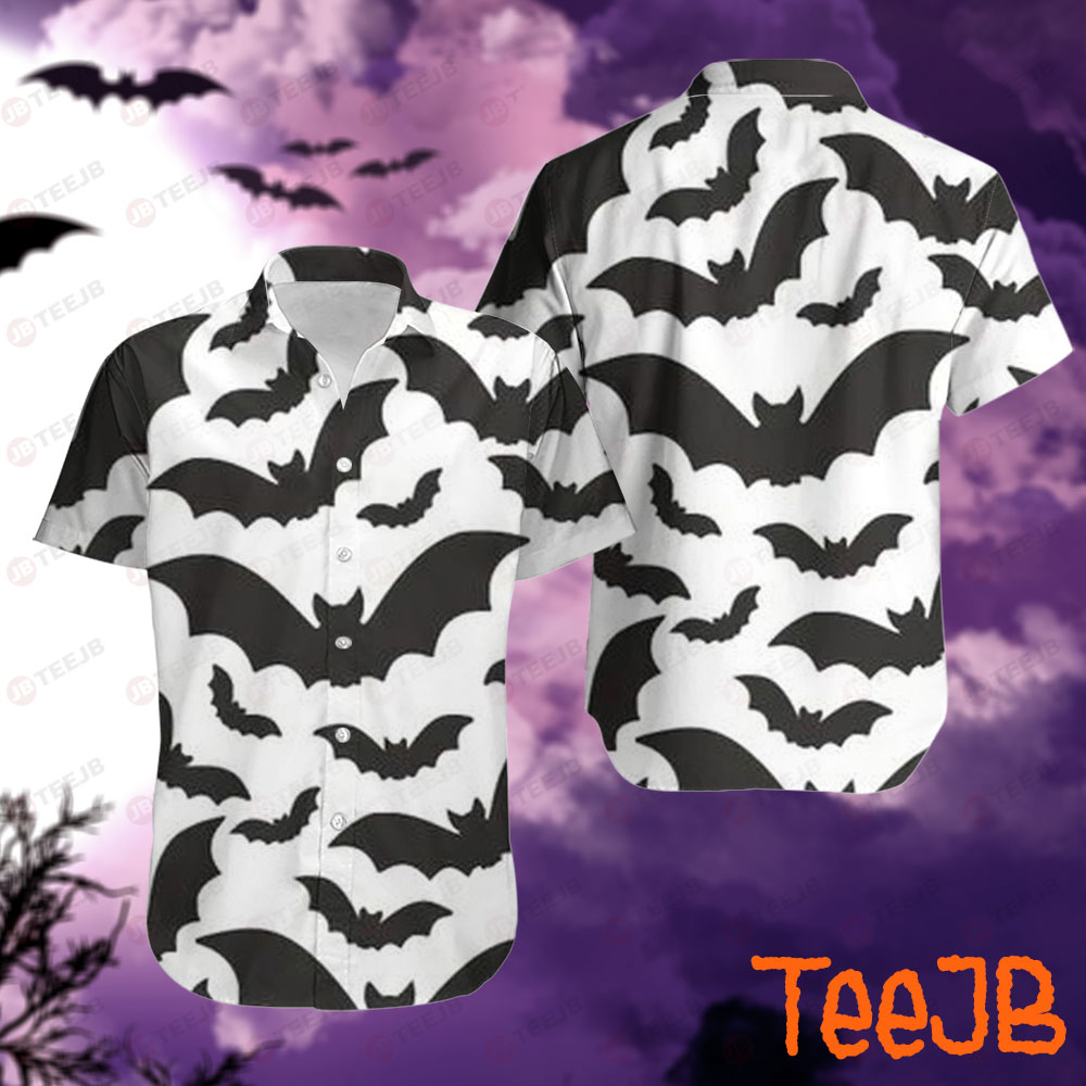 Bats Halloween Pattern 138 Hawaii Shirt