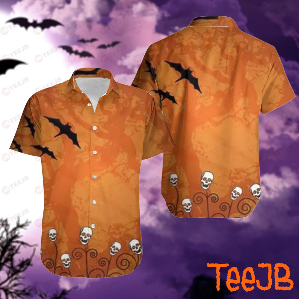 Bats Halloween Pattern 237 Hawaii Shirt