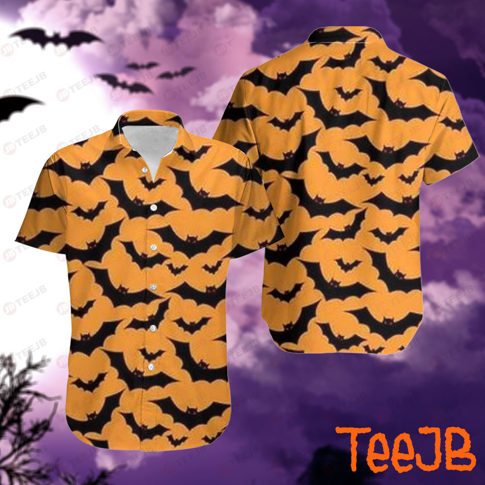 Bats Halloween Pattern 275 Hawaii Shirt