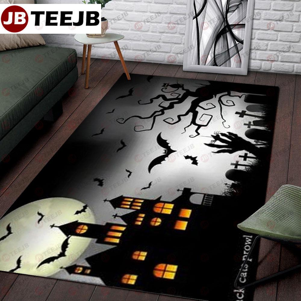 Bats Halloween Pattern 299 TeeJB Rug Rectangle