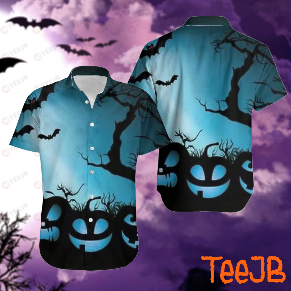 Bats Halloween Pattern 311 Hawaii Shirt