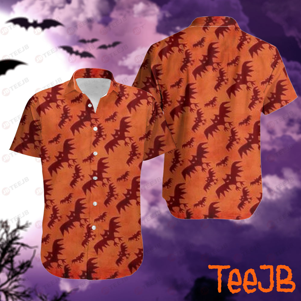 Bats Halloween Pattern 323 Hawaii Shirt