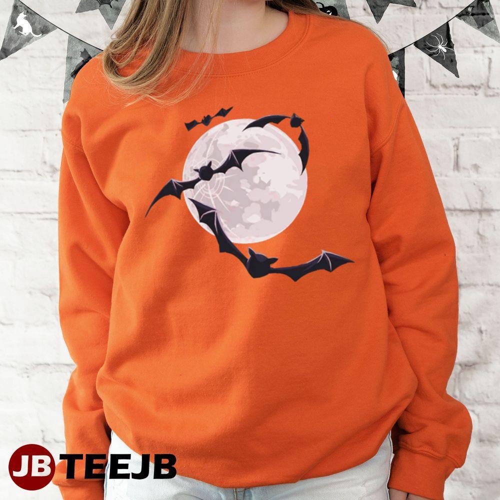 Bats Moon Halloween TeeJB Unisex Sweatshirt