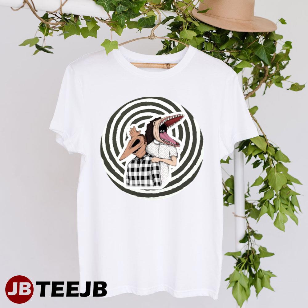 Black Round Beetlejuice Happy Halloween TeeJB Unisex T-Shirt