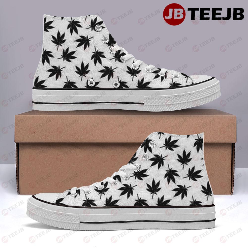 Black Week Pattern TeeJB High Top Retro Canvas Shoes