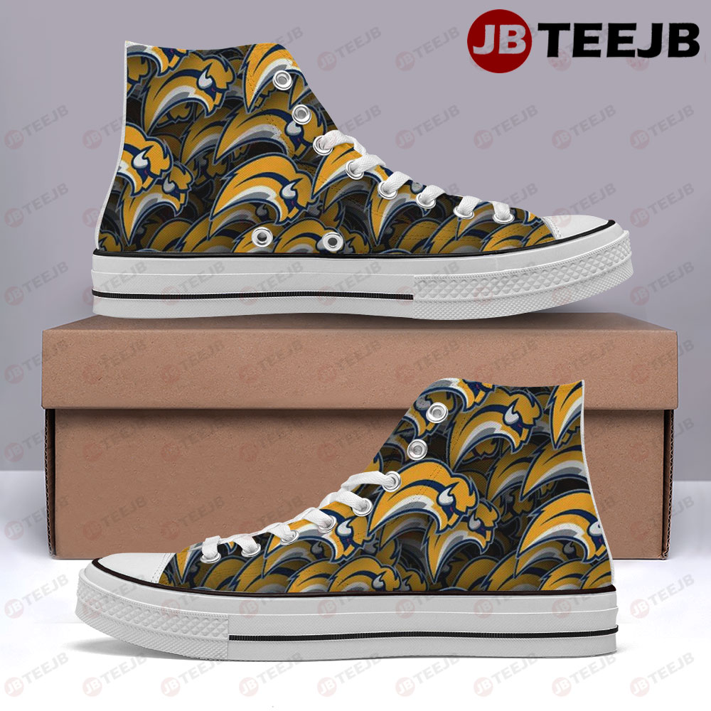 Buffalo Sabres 22 American Sports Teams High Top Retro Canvas Shoes