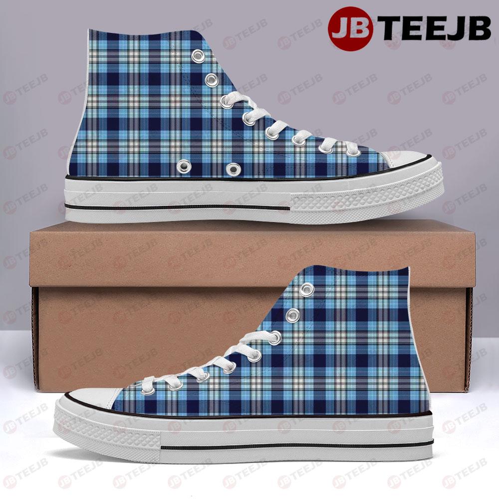 Burberry Pattern Version 18 TeeJB High Top Retro Canvas Shoes