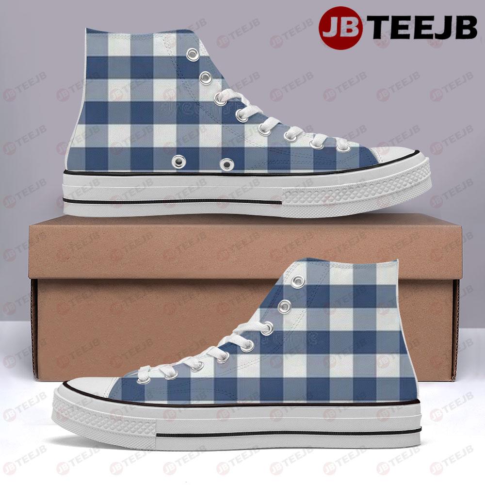 Burberry Pattern Version 34 TeeJB High Top Retro Canvas Shoes