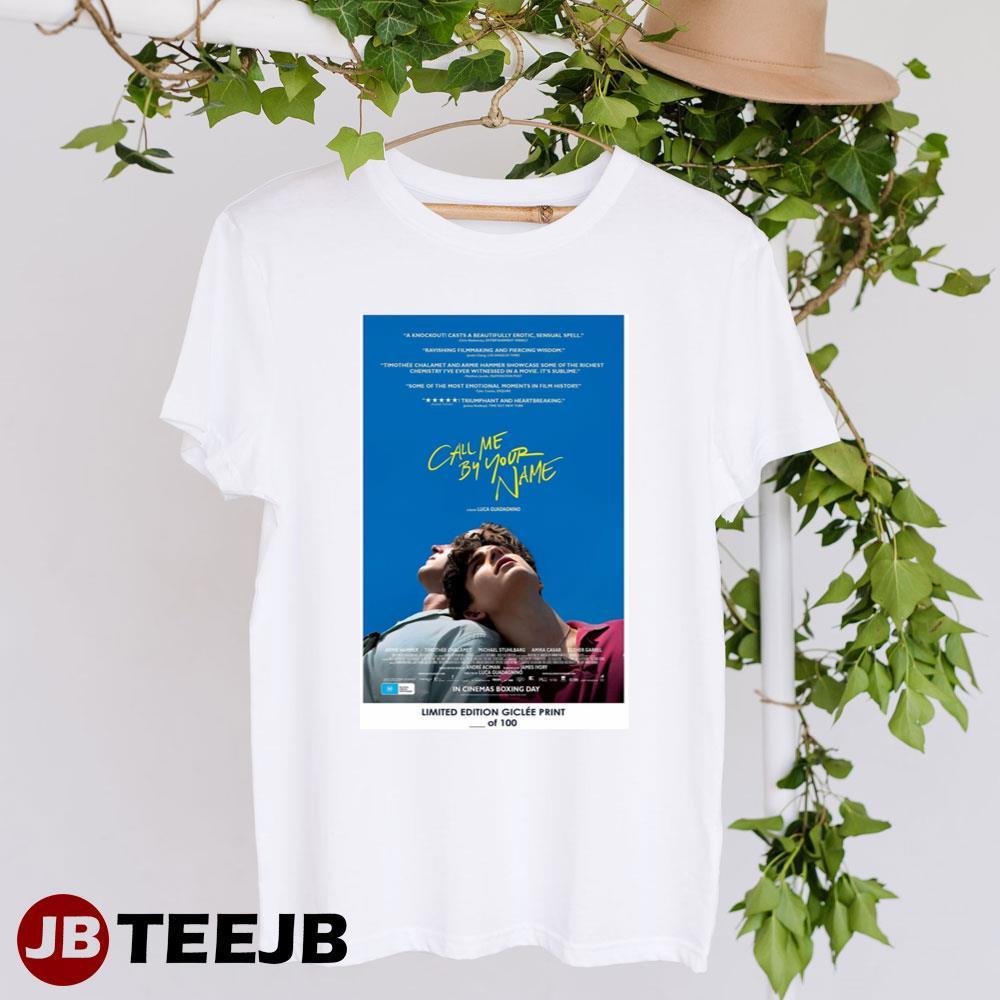 Call Me By Your Name Timothee Chalamet Armee Hammer Movie Unisex T-Shirt