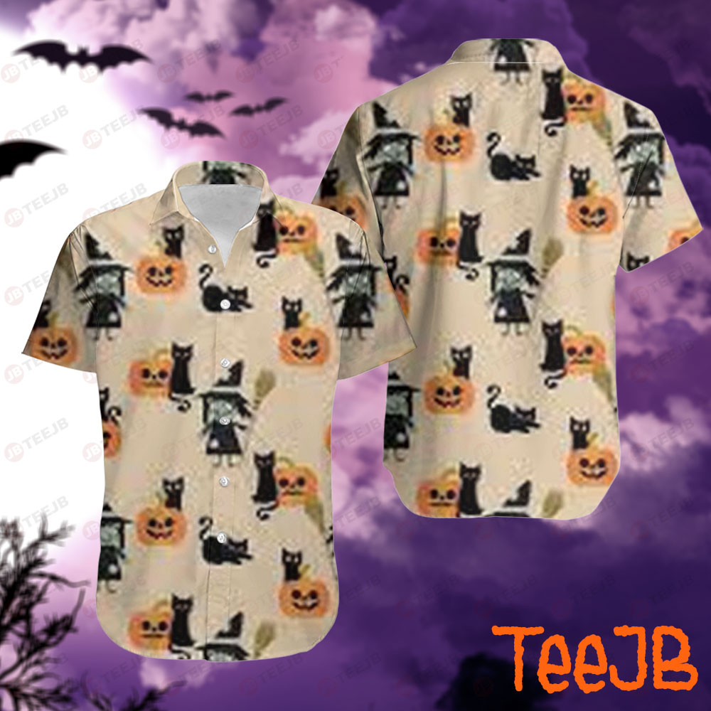 Cats Halloween Pattern 077 Hawaii Shirt