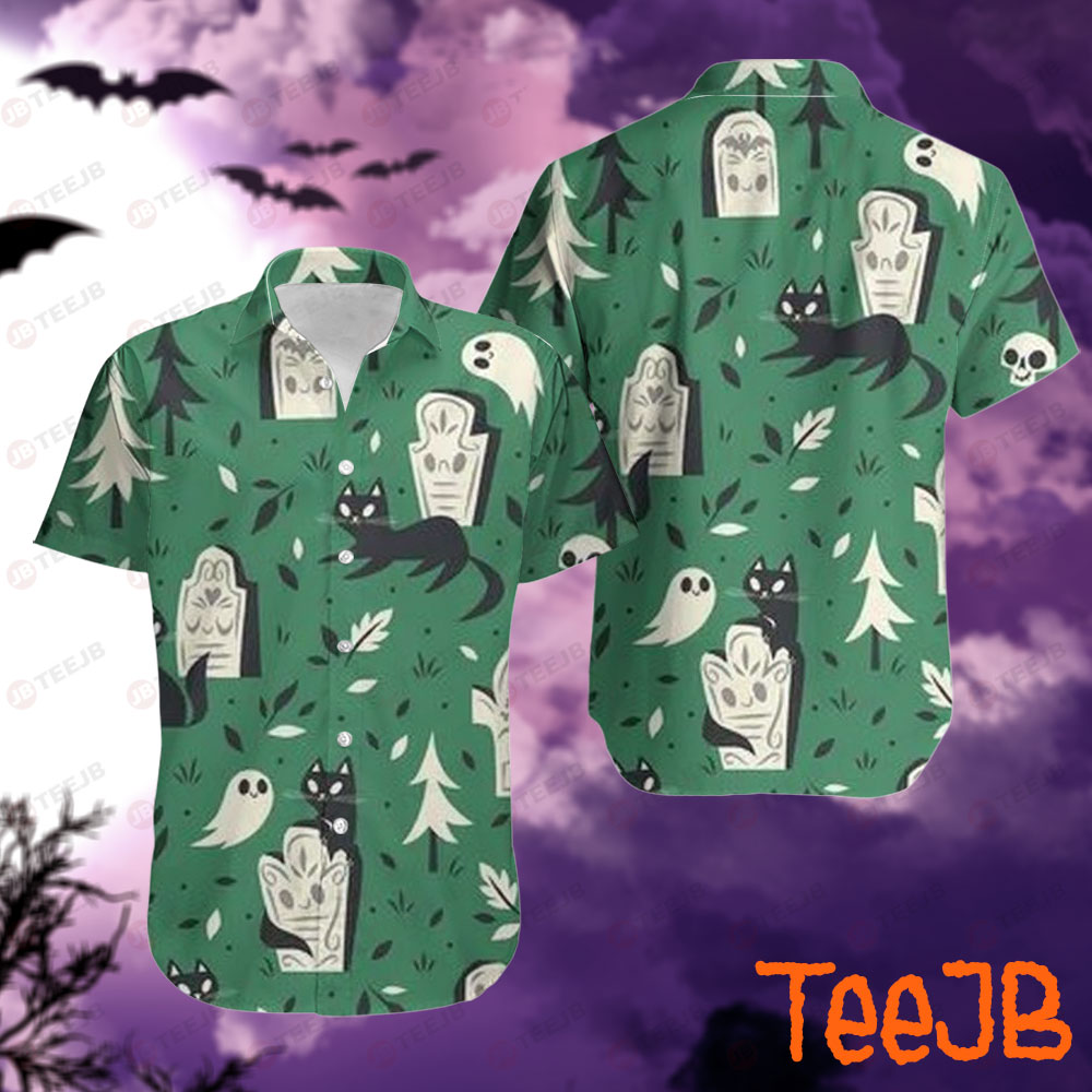Cats Halloween Pattern 291 Hawaii Shirt