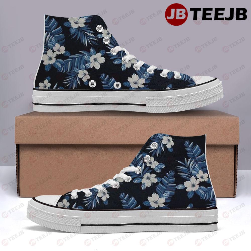 Chanel Pattern Version 263 TeeJB High Top Retro Canvas Shoes