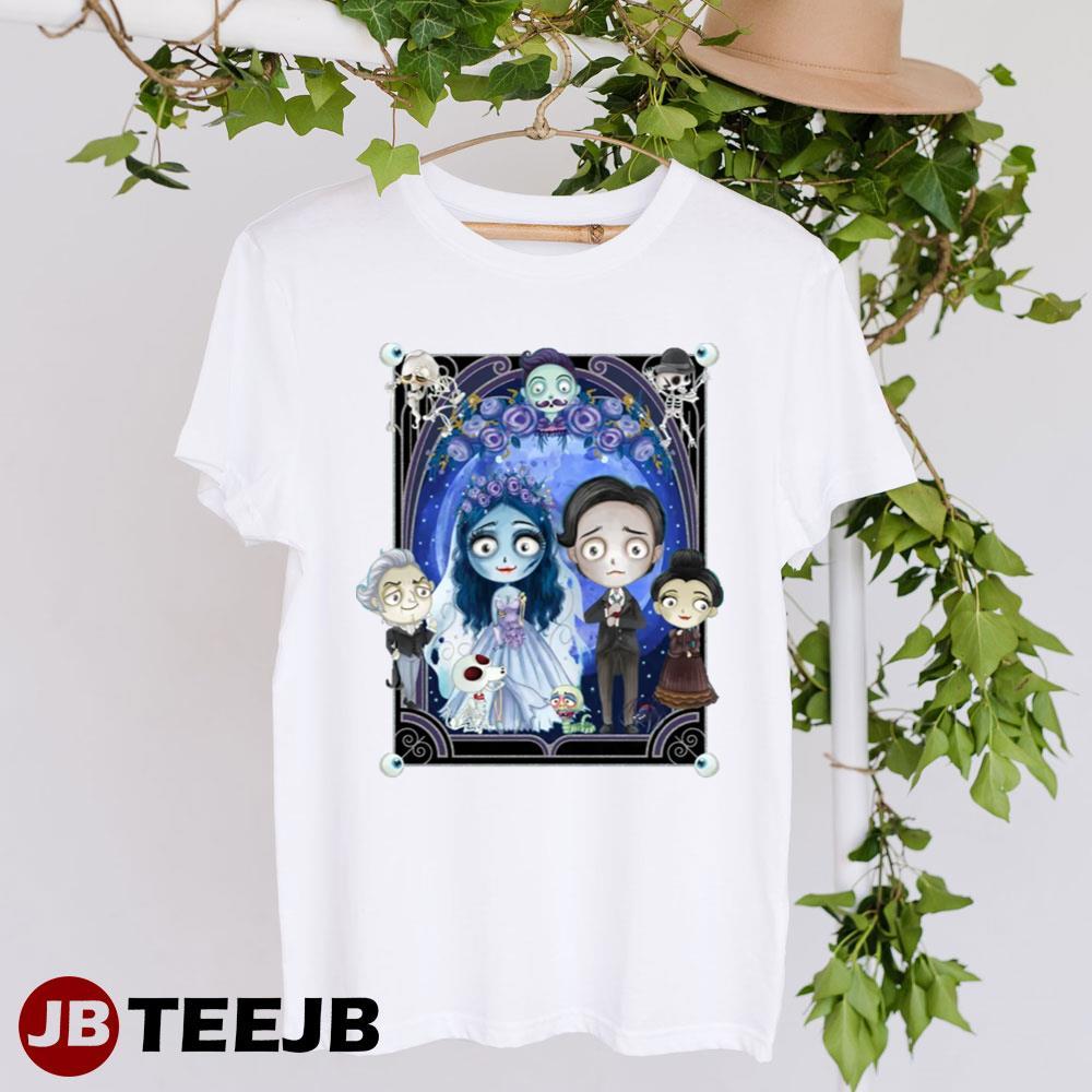 Chibi Wedding Corpse Bride Happy Halloween TeeJB Unisex T-Shirt