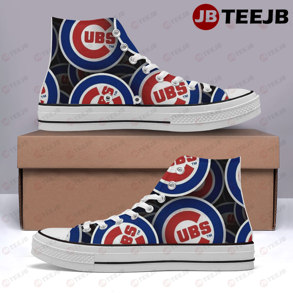 Chicago Cubs 22 American Sports Teams High Top Retro Canvas Shoes