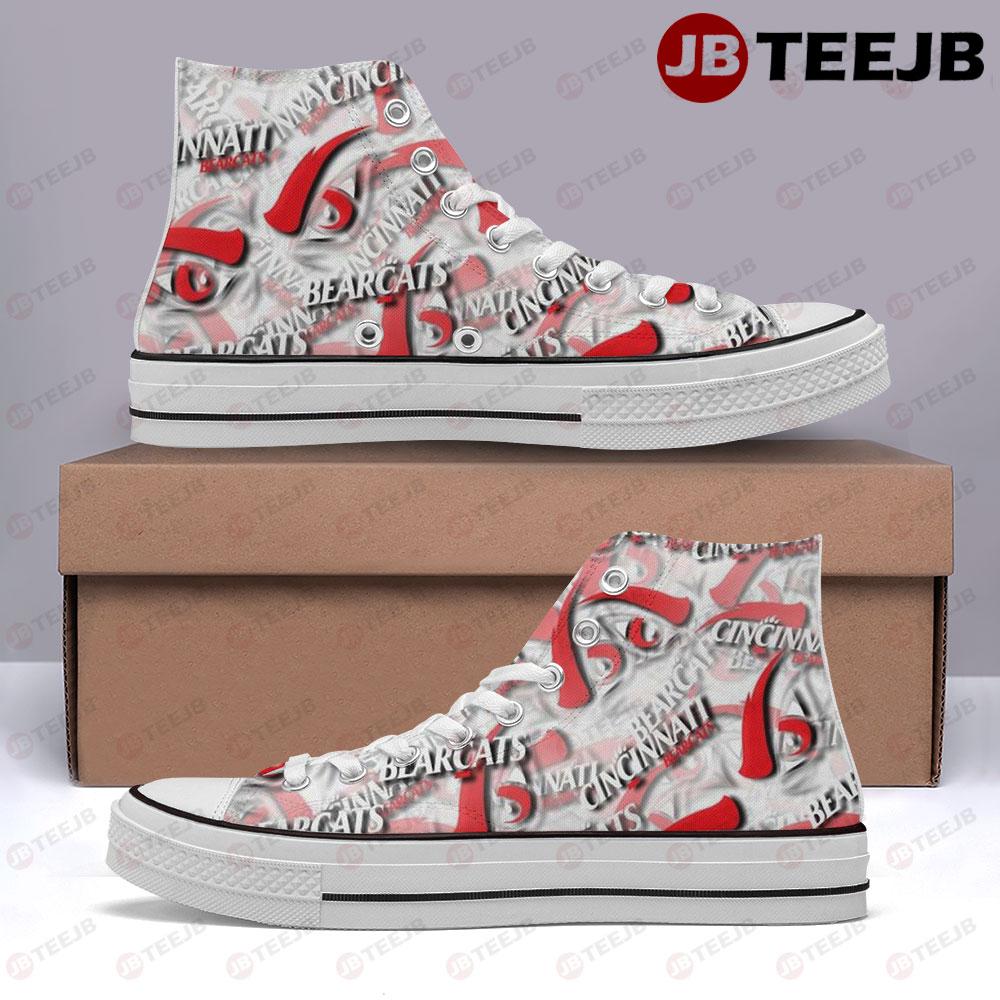 Cincinnati Bearcats 23 American Sports Teams TeeJB High Top Retro Canvas Shoes