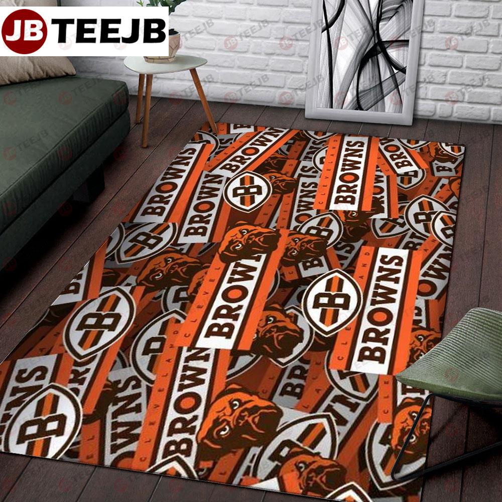 Cleveland Browns American Sports Teams TeeJB Rug Rectangle