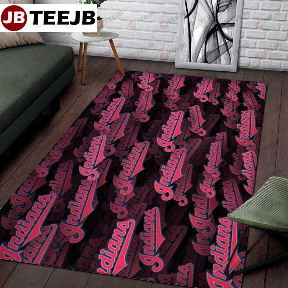 Cleveland Indians 22 American Sports Teams TeeJB Rug Rectangle