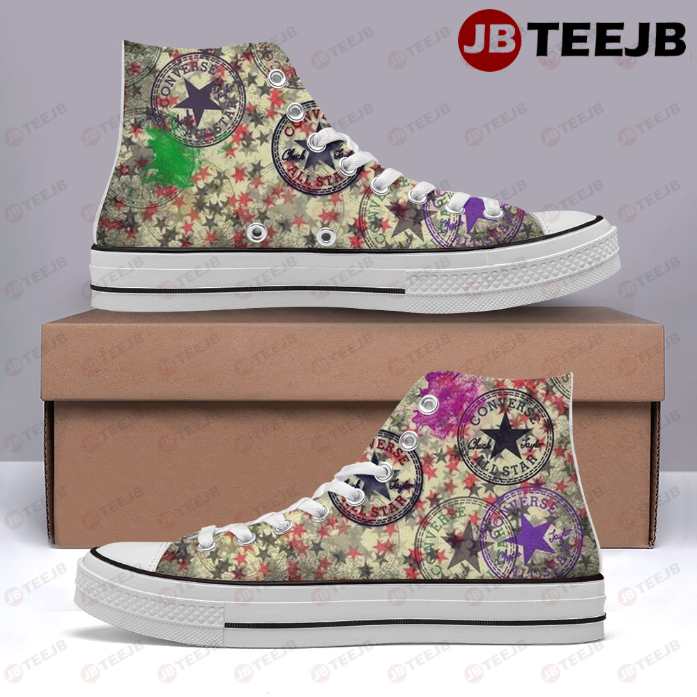 Converse Pattern Version 4 High Top Retro Canvas Shoes