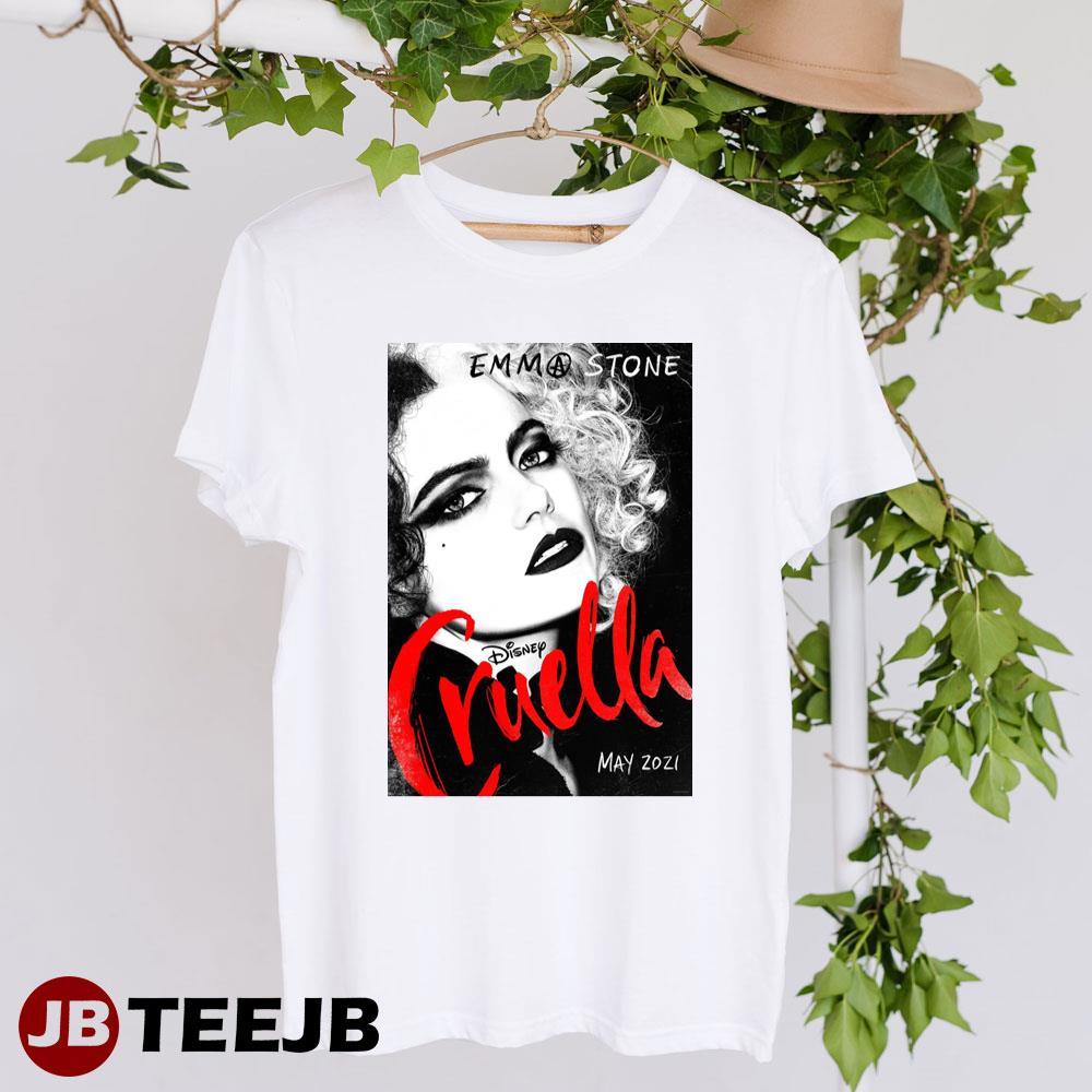 Cruella Emma Stone 101 Dalmatians Movie TeeJB Unisex T-Shirt