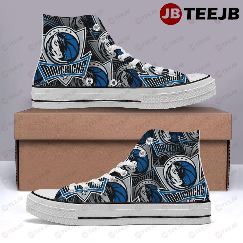 Dallas Mavericks 22 American Sports Teams TeeJB High Top Retro Canvas Shoes