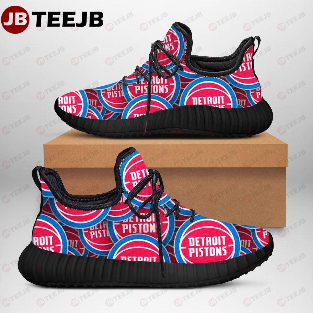 Detroit Pistons 24 American Sports Teams Lightweight Reze Shoes