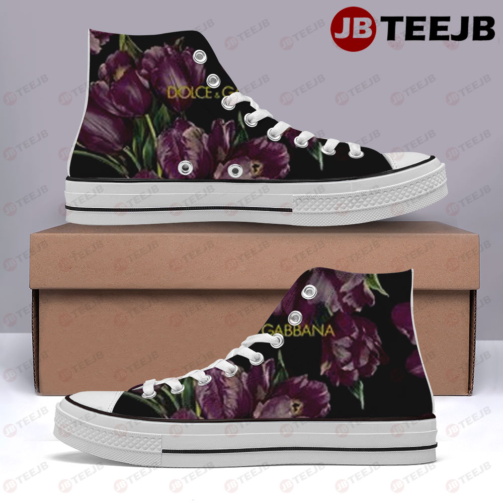 Dolce & Gabbana Pattern Version 6 High Top Retro Canvas Shoes