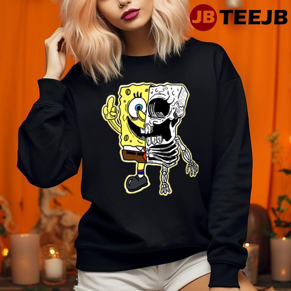 Fck It Spongebob Skeleton Halloween TeeJB Unisex Sweatshirt