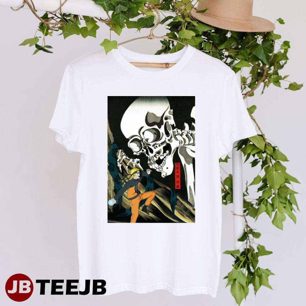 Fight Vs The Skeleton Spectre Anime Naruto Halloween TeeJB Unisex T-Shirt