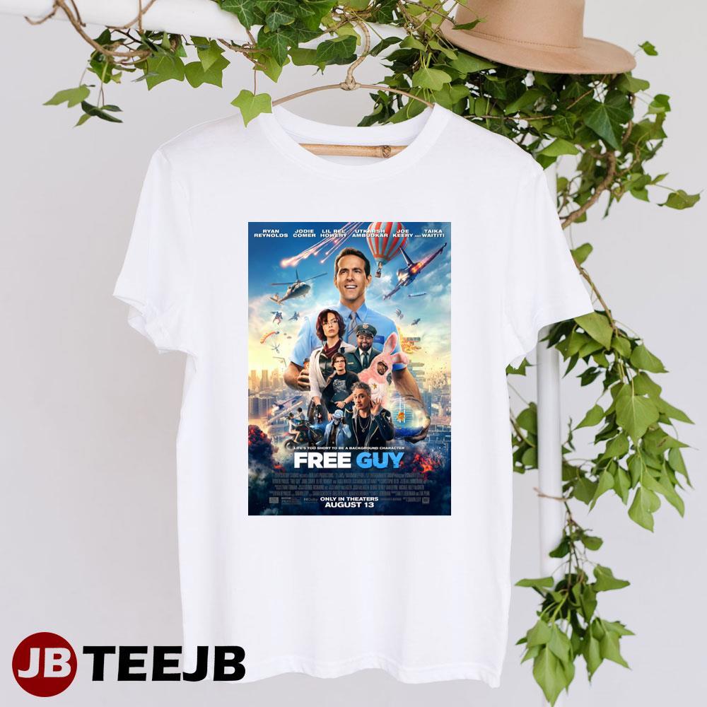 Free Guy Ryan Reynolds Jodie Comer Movie TeeJB Unisex T-Shirt