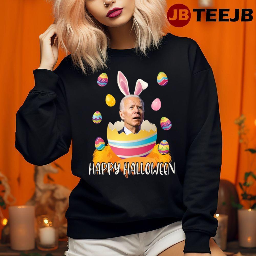 Funny Joe Biden Happy Halloween Easter Bunny TeeJB Unisex Sweatshirt