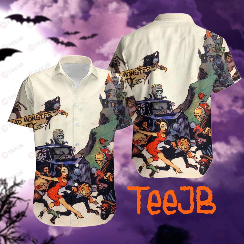 Funny Team Mad Monster Party Halloween TeeJB Hawaii Shirt