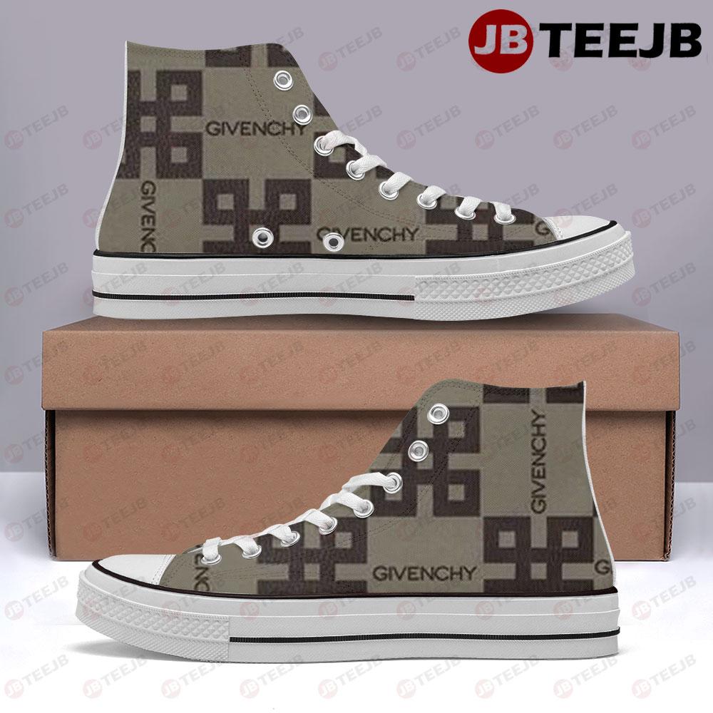 Givenchy Pattern Version 1 TeeJB High Top Retro Canvas Shoes
