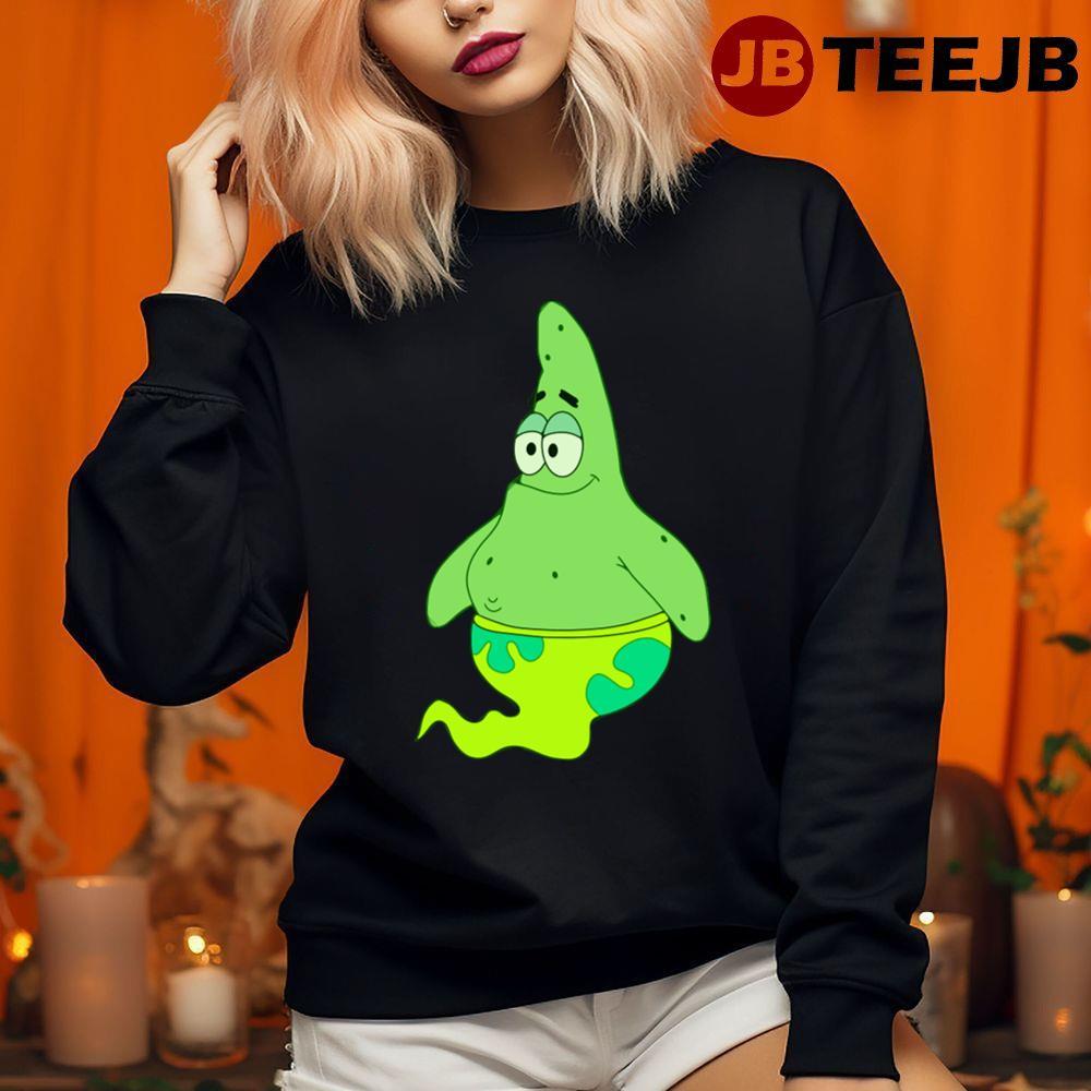 Green Ghost Patrick Spongebob Halloween TeeJB Unisex Sweatshirt